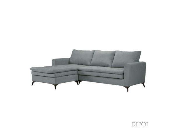 SCANDALO ΚΑΝΑΠΕΣ ΓΩΝΙΑ ΑΝΑΣΤΡΕΨΙΜΗ ΓΚΡΙ ASTI 13 265x188x99cm