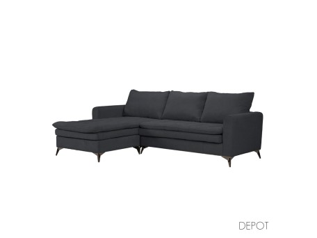 SCANDALO ΚΑΝΑΠΕΣ ΓΩΝΙΑ ΑΝΑΣΤΡΕΨΙΜΗ ΑΝΘΡΑΚΙ ASTI 15 265x188x99cm