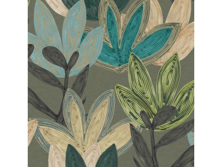 Ταπετσαρία HOHENBERGER LINE & LEAF 65800-HTM