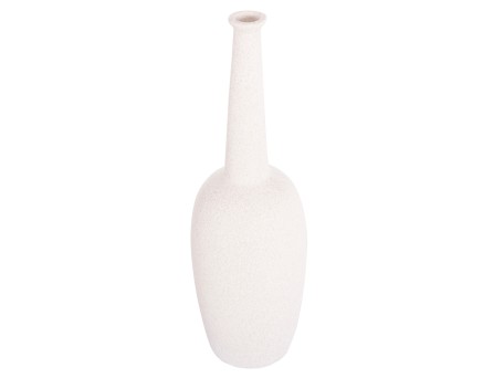 ΕΠΙΤΡΑΠΕΖΙΟ ΚΕΡΑΜΙΚΟ ΔΙΑΚΟΣΜΗΤΙΚΟ ELENDIL HM4591.01 ΥΠΟΛΕΥΚΟ ΚΡΥΣΤΑΛΛΙΚΟ Φ12x39.5Υεκ