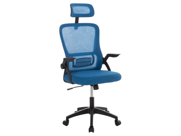 ΚΑΡΕΚΛΑ ΓΡΑΦΕΙΟΥ BLAZER HM1205.03 ΜΠΛΕ MESH-ΜΑΥΡΟΣ ΣΚΕΛΕΤΟΣ NYLON 60,5x47x85,5Υεκ.