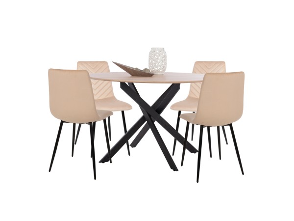 ΣΕΤ ΤΡΑΠΕΖΑΡΙΑΣ 5ΤΜΧ ROSARIO HM21278 MDF TOP ΣΤΡΟΓΓΥΛΟ-ΒΕΛΟΥΔΟ ΕΚΡΟΥ & ΜΕΤΑΛΛΟ ΣΕΤ ΤΡΑΠΕΖΑΡΙΑΣ 5ΤΜΧ ROSARIO HM21278 MDF TOP ΣΤΡΟΓΓΥΛΟ-ΒΕΛΟΥΔΟ ΕΚΡΟΥ & ΜΕΤΑΛΛΟ