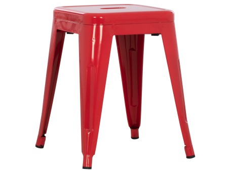 ΣΚΑΜΠΟ ΜΕΤΑΛΛΙΚΟ MELITA HM0096.44 ΣΕ ΚΟΚΚΙΝΟ ΧΡΩΜΑ 37x37x45Υεκ.