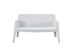 ΚΑΝΑΠΕΣ 2-ΘΕΣΙΟΣ ΠΟΛΥΠΡΟΠΥΛΕΝΙΟΥ SLEEK HM6366.01 ΧΡΩΜΑ ΛΕΥΚΟ 118x48,5x73Υεκ.