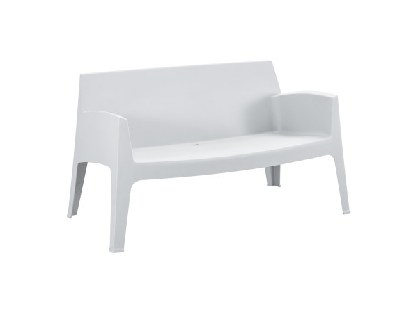 ΚΑΝΑΠΕΣ 2-ΘΕΣΙΟΣ ΠΟΛΥΠΡΟΠΥΛΕΝΙΟΥ SLEEK HM6366.01 ΧΡΩΜΑ ΛΕΥΚΟ 118x48,5x73Υεκ.