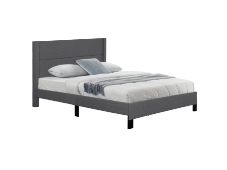 ΚΡΕΒΑΤΙ TRILLOP HM666.12 ΓΚΡΙ ΥΦΑΣΜΑ ΓΙΑ ΣΤΡΩΜΑ 160X200εκ.