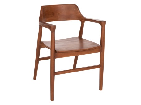 ΠΟΛΥΘΡΟΝΑ ΤΡΑΠΕΖΑΡΙΑΣ NIONI HM9476.01 ΞΥΛΟ ΤΕΑΚ-ΚΑΡΥΔΙ ΧΡΩΜΑ 57x53x77Yεκ.