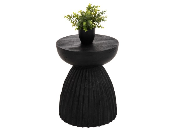 ΣΚΑΜΠΟ ΣΤΡΟΓΓΥΛΟ SCALLOP HM9702 ΜΑΣΙΦ MANGO ΣΕ ΣΕ ΜΑΥΡΟ ΧΡΩΜΑ Φ35x45Υεκ.