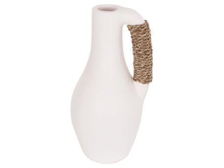 ΕΠΙΤΡΑΠΕΖΙΟ ΔΙΑΚΟΣΜΗΤΙΚΟ ΒΑΖΟ CAMMER HM4687.02L ΤΕΡΑΚΟΤΑ ΣΕ ΛΕΥΚΟ--Φ18x39Υεκ.