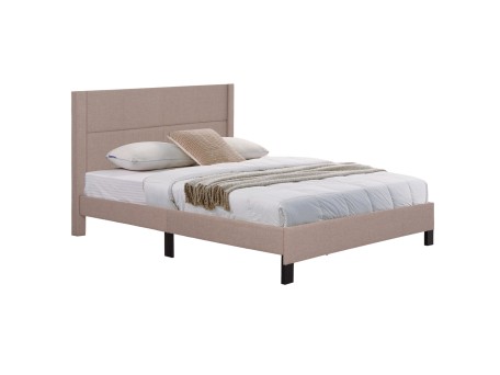 ΚΡΕΒΑΤΙ TRILLOP HM666.15 ΜΠΕΖ ΥΦΑΣΜΑ ΓΙΑ ΣΤΡΩΜΑ 160X200εκ.