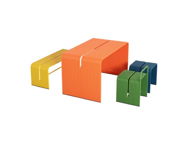 ΤΡΑΠΕΖΙ ΤΡΑΠΕΖΑΡΙΑΣ ΣΕΙΡΑ INTREPID HM6330.09 ΑΛΟΥΜΙΝΙΟ ΠΟΡΤΟΚΑΛΙ 121x70x70Υεκ.