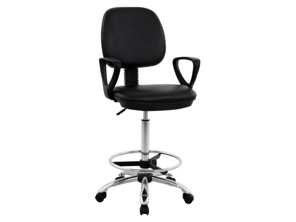 ΚΑΡΕΚΛΑ ΓΡΑΦΕΙΟΥ VEGAR HM1042.01 ΥΠΕΡΥΨΩΜΕΝΗ-ΠΕΡΙΜΕΤΡΙΚΟ ΥΠΟΠΟΔΙΟ-ΜΑΥΡΗ 56,5x60x136Yεκ