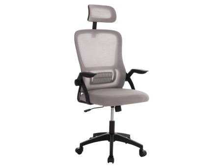 ΚΑΡΕΚΛΑ ΓΡΑΦΕΙΟΥ BLAZER HM1205.05 ΓΚΡΙ MESH-ΜΑΥΡΟΣ ΣΚΕΛΕΤΟΣ NYLON 60,5x47x85,5Υεκ.