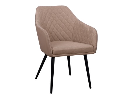 ΠΟΛΥΘΡΟΝΑΚΙ CHARLES HM8522.07 ΜΕ ΥΦΑΣΜΑ ΜΠΕΖ & PU ΜΠΕΖ 57x63x83Υ εκ.