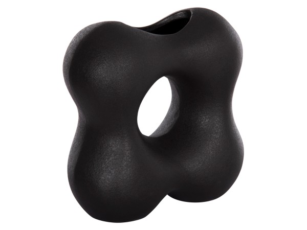 ΕΠΙΤΡΑΠΕΖΙΟ ΚΕΡΑΜΙΚΟ ΔΙΑΚΟΣΜΗΤΙΚΟ SEBOR HM4594.02 ΜΑΥΡΟ ΜΑΤ 18x9x18Υεκ