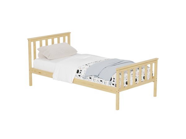 ΚΡΕΒΑΤΙ GIMLY HM675.01 ΜΑΣΙΦ ΞΥΛΟ ΠΕΥΚΟΥ ΣΕ ΦΥΣΙΚΟ ΓΙΑ ΣΤΡΩΜΑ 190x90εκ.