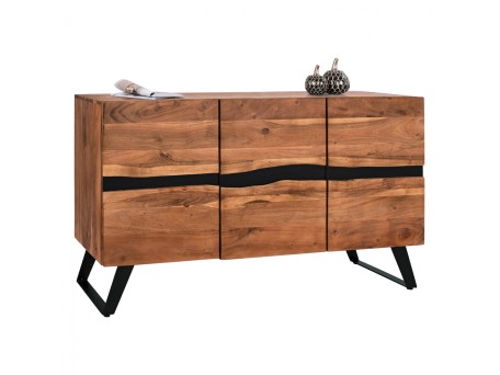 ΜΠΟΥΦΕΣ ALICIA ΑΠΟ ΜΑΣΙΦ ΞΥΛΟ ΑΚΑΚΙΑΣ ΦΥΣΙΚΟ HM8173.11 148x43x86Υ εκ.