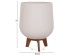 ΣΕΤ 3 ΓΛΑΣΤΡΕΣ ΜΕ ΞΥΛΙΝΕΣ ΒΑΣΕΙΣ TRYLL HM4681.02 FIBER CEMENT ΛΕΥΚΟ