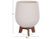 ΣΕΤ 3 ΓΛΑΣΤΡΕΣ ΜΕ ΞΥΛΙΝΕΣ ΒΑΣΕΙΣ TRYLL HM4681.02 FIBER CEMENT ΛΕΥΚΟ