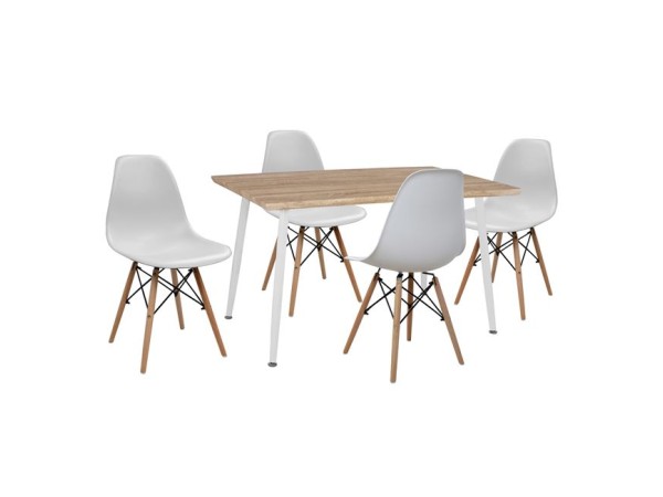 ΣΕΤ ΤΡΑΠΕΖΑΡΙΑΣ 5ΤΜΧ HM10349.02 ΤΡΑΠΕΖΙ & ΚΑΡΕΚΛΕΣ TWIST 120x70x76,5 cm