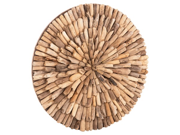 ΔΙΑΚΟΣΜΗΤΙΚΟ ΤΟΙΧΟΥ ΣΤΡΟΓΓΥΛΟ CHIIKI HM4298 DRIFTWOOD ΣΕ ΦΥΣΙΚΟ Φ60 εκ.