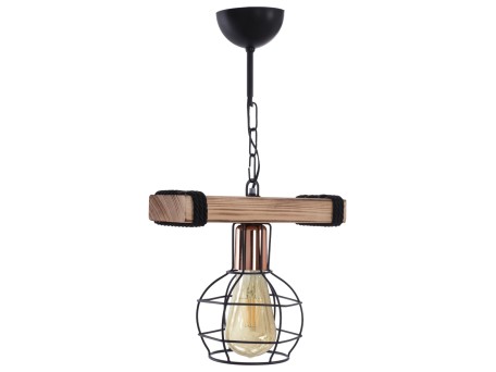 ΦΩΤΙΣΤΙΚΟ ΟΡΟΦΗΣ ME ΞΥΛΟ ΚΑΙ ΜΕΤΑΛΛΙΚΟ ΠΛΕΓΜΑ 30x16x50Υεκ.HM7680.01