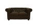 ΚΑΝΑΠΕΣ 2ΘΕΣΙΟΣ T.CHESTERFIELD HM3010.01 ΤΕΧΝΟΔΕΡΜΑ ΣΚΟΥΡΟ ΚΑΦΕ 155x90x73 εκ.