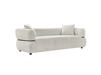 ΚΑΝΑΠΕΣ 3-ΘΕΣΙΟΣ ARCTIS HM3327.02 ΑΝΟΙΧΤΟ ΜΠΕΖ ΥΦΑΣΜΑ 229x88x68Υεκ.