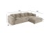 ΚΑΝΑΠΕΣ ΓΩΝΙΑ BRICKEN HM3275.01R ΜΠΕΖ ΥΦΑΣΜΑ 110-282x98-160x72Υεκ.