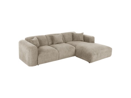 ΚΑΝΑΠΕΣ ΓΩΝΙΑ BRICKEN HM3275.01R ΜΠΕΖ ΥΦΑΣΜΑ 110-282x98-160x72Υεκ.
