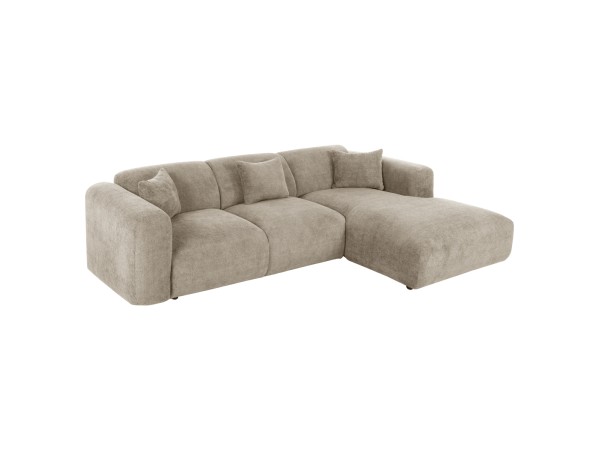 ΚΑΝΑΠΕΣ ΓΩΝΙΑ BRICKEN HM3275.01R ΜΠΕΖ ΥΦΑΣΜΑ 110-282x98-160x72Υεκ.