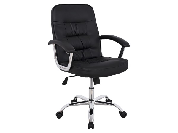 ΚΑΡΕΚΛΑ ΓΡΑΦΕΙΟΥ RYLIE HM1113 ΜΕ ΜΑΥΡΟ PU ΚΑΙ ΒΑΣΗ ΧΡΩΜΙΟΥ 62x62x104 cm. ΚΑΡΕΚΛΑ ΓΡΑΦΕΙΟΥ RYLIE HM1113 ΜΕ ΜΑΥΡΟ PU ΚΑΙ ΒΑΣΗ ΧΡΩΜΙΟΥ 62x62x104 cm.