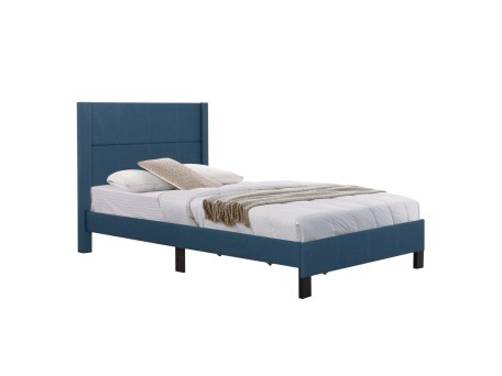 ΚΡΕΒΑΤΙ TRILLOP HM667.14 ΜΠΛΕ ΥΦΑΣΜΑ ΓΙΑ ΜΟΝΟ ΣΤΡΩΜΑ 120X200εκ.