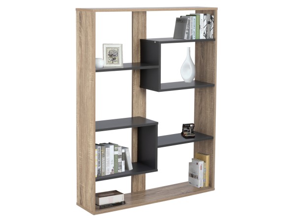 ΒΙΒΛΙΟΘΗΚΗ MARCELINE HM8772.02 100Χ21Χ124,5 ΓΚΡΙ