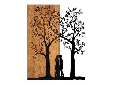 ΔΙΑΚΟΣΜΗΤΙΚΟ ΤΟΙΧΟΥ HM4753-ΜΕΤΑΛΛΟ ΜΑΥΡΟ-ΞΥΛΟ 45x3(βάθος)x58Υεκ.