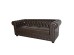 ΚΑΝΑΠΕΣ 3ΘΕΣΙΟΣ T.CHESTERFIELD HM3009.01 ΤΕΧΝΟΔΕΡΜΑ ΣΚΟΥΡΟ ΚΑΦΕ 208x90x73Υ εκ.