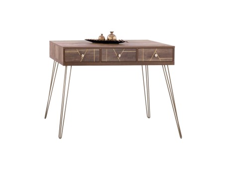 ΚΟΝΣΟΛΑ KAITLYN HM8653 ΚΑΡΥΔΙ ΜΕ ΧΡΥΣΟ 120x55x79,5Y εκ.