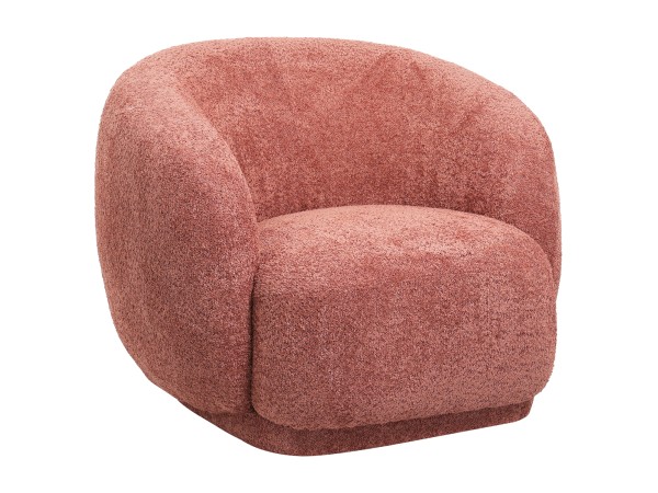 ΠΟΛΥΘΡΟΝΑ KARPEN HM9600.02 ΡΟΖ ΜΠΟΥΚΛΕ ΥΦΑΣΜΑ 93x87x78Υ εκ.