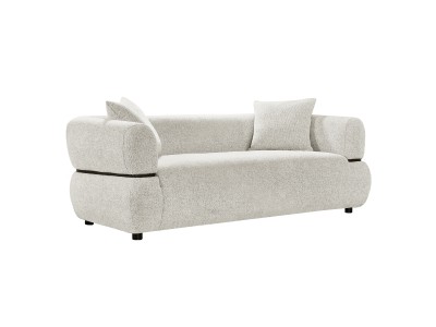 ΚΑΝΑΠΕΣ 2-ΘΕΣΙΟΣ ARCTIS HM3328.02 ΑΝΟΙΧΤΟ ΜΠΕΖ ΥΦΑΣΜΑ 169x88x68Υεκ.