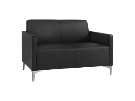 ΚΑΝΑΠΕΣ 2ΘΕΣΙΟΣ NELLIE HM3159.21 ΜΕ ΜΑΥΡΟ PU 113x71x71Υ εκ.