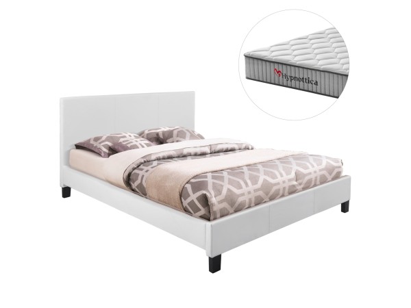 ΚΡΕΒΑΤΙ ΜΕ ΣΤΡΩΜΑ BECCA HM10760.01 ΛΕΥΚΟ PU--ΓΙΑ 150x200εκ ΚΡΕΒΑΤΙ ΜΕ ΣΤΡΩΜΑ BECCA HM10760.01 ΛΕΥΚΟ PU--ΓΙΑ 150x200εκ
