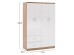 ΝΤΟΥΛΑΠΑ 4ΦΥΛΛΗ ME 2 ΣΥΡΤΑΡΙΑ BLAKELY HM339.06 SONAMA ΛΕΥΚΗ 120Χ42,5Χ180,5 εκ.