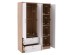 ΝΤΟΥΛΑΠΑ 4ΦΥΛΛΗ ME 2 ΣΥΡΤΑΡΙΑ BLAKELY HM339.06 SONAMA ΛΕΥΚΗ 120Χ42,5Χ180,5 εκ.