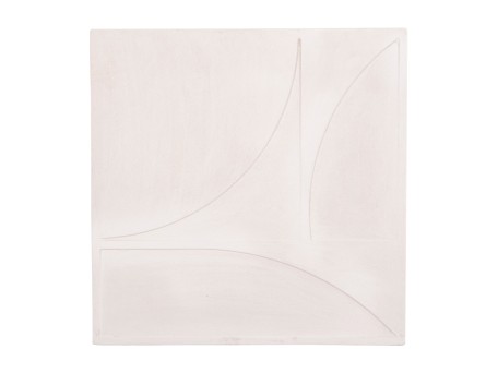 ΠΙΝΑΚΑΣ ΤΕΤΡΑΓΩΝΟΣ ΣΕΙΡΑ SANTORINI HM4507 MDF ΣΕ ΥΠΟΛΕΥΚΟ ΧΡΩΜΑ 80x4(πάχος)x80Υεκ.