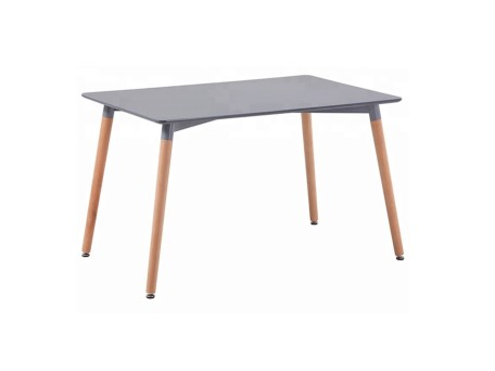 ΤΡΑΠΕΖΙ HM8697.10 MINIMAL, γκρι MDF, ξύλινα πόδια οξιά, 160Χ90X74,5Υ εκ