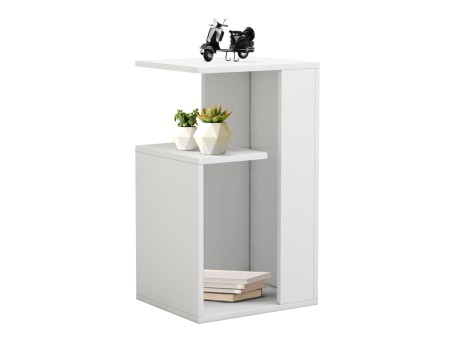 ΒΟΗΘΗΤΙΚΟ ΤΡΑΠΕΖΙ DAWN ΜΕΛΑΜΙΝΗΣ ΛΕΥΚΟ 35X29,5X60Yεκ.HM8880.11