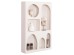 ΡΑΦΙΕΡΑ-ΚΟΜΜΟ ΣΕΙΡΑ SANTORINI HM18059 MDF ΣΕ ΥΠΟΛΕΥΚΟ 80x18x120Υεκ.