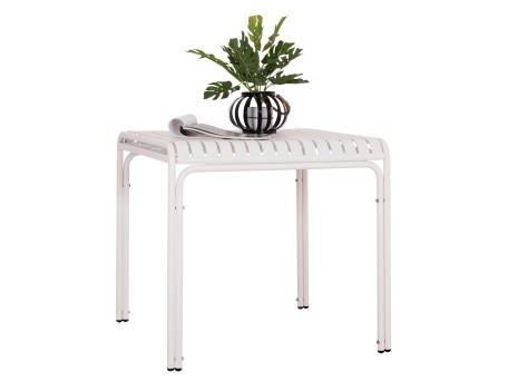 ΤΡΑΠΕΖΙ ΤΕΤΡΑΓΩΝΟ ΑΛΟΥΜΙΝΙΟΥ RACHEL HM6338.02 ΛΕΥΚΟ 80x80x75Υεκ.