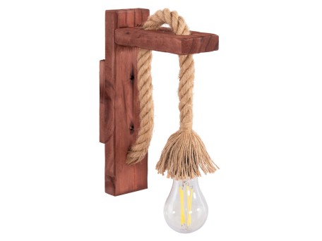 ΑΠΛΙΚΑ ΤΟΙΧΟΥ BARN HM4469 ΞΥΛΙΝΗ ΒΑΣΗ-ΣΧΟΙΝΙ [Ε27] 7x20x29Υεκ.