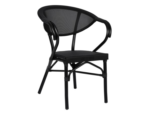 ΠΟΛΥΘΡΟΝΑ ΑΛΟΥΜΙΝΙΟΥ CLAY BAMBOO LOOK ΜΑΥΡΗ ΜΕ TEXTLINE HM5025.02 59x60x82 cm